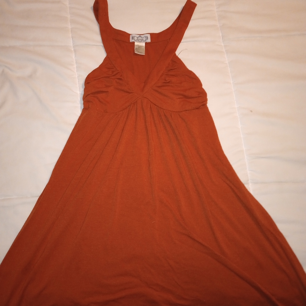 Trixxi small burnt orange dress